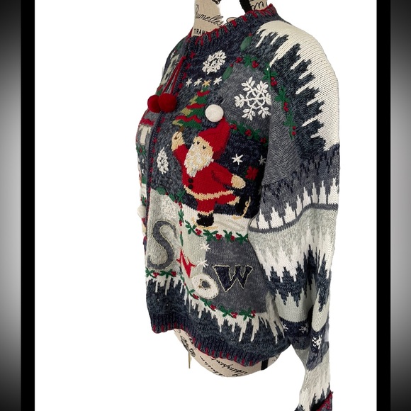 Women Christmas Cardigan Heirloom Collections petite large - Picture 4 of 13